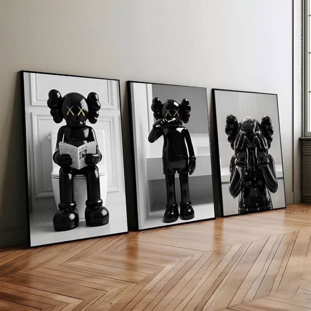 3 set kaws frames